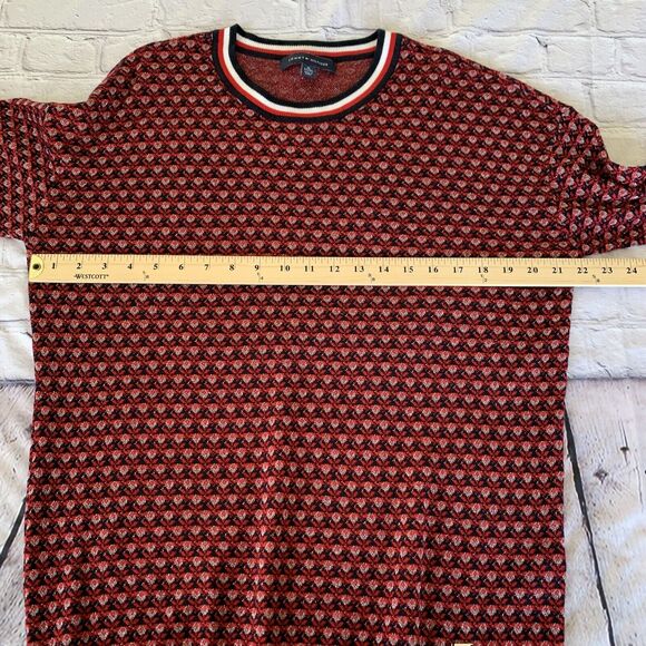 Tommy Hilfiger Floral-Print Sweater Sky Captain Multi XL - Picture 8 of 8
